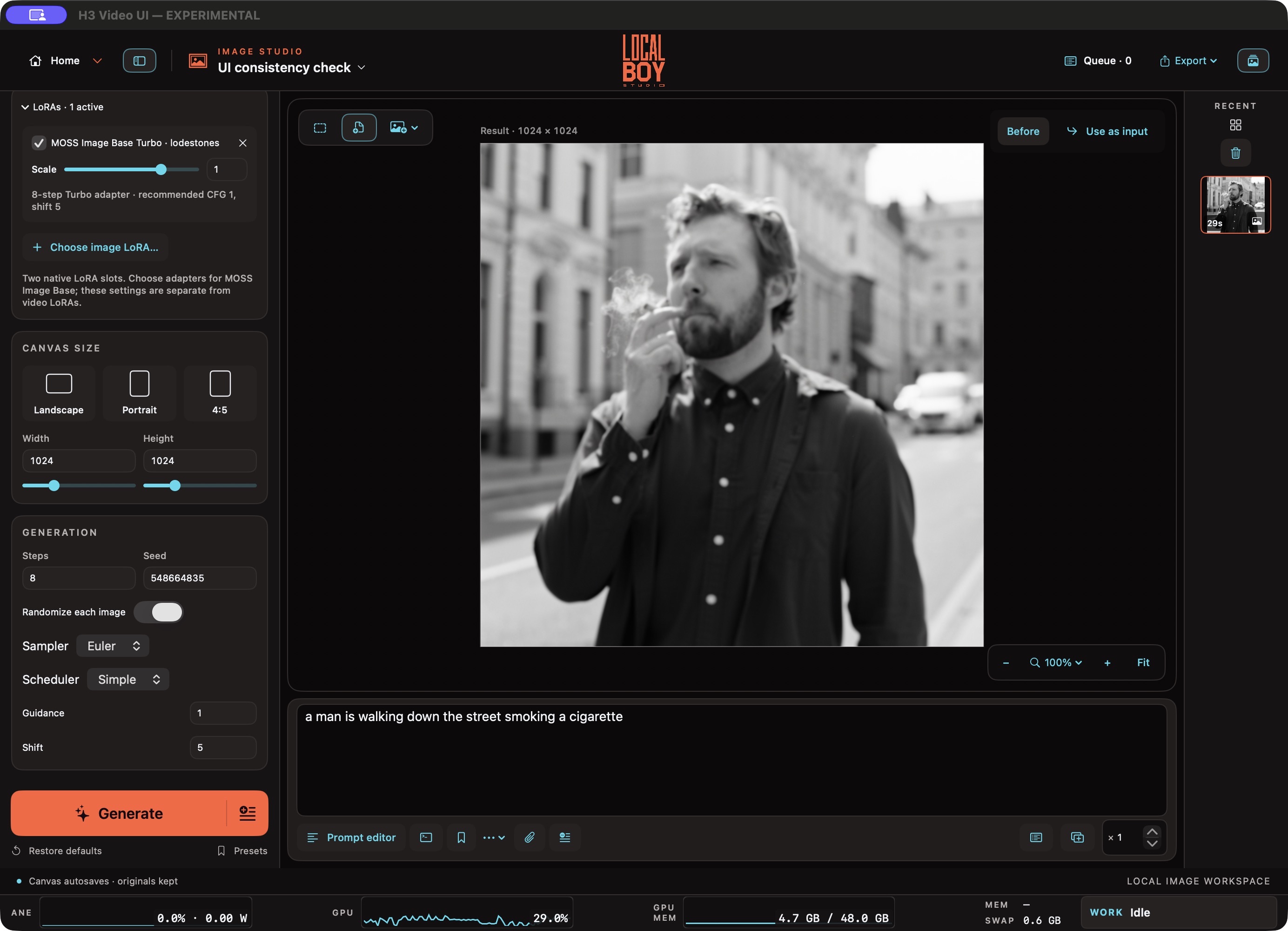 Actual Image Studio interface